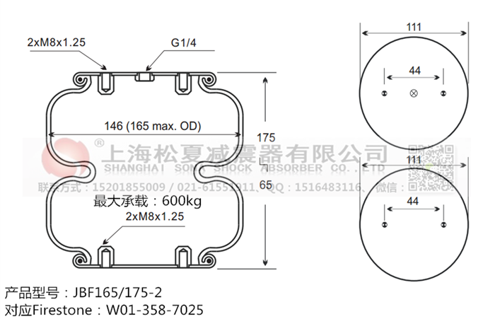 JBF165/175-2橡膠<a href='http://watch-mini.cn/' target='_blank'><u>空氣彈簧</u></a>