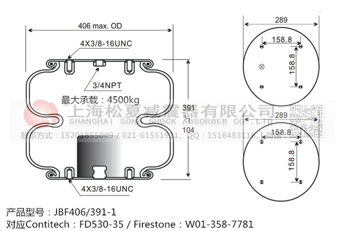 JBF406/391-2橡膠<a href='http://watch-mini.cn/' target='_blank'><u>空氣彈簧</u></a>